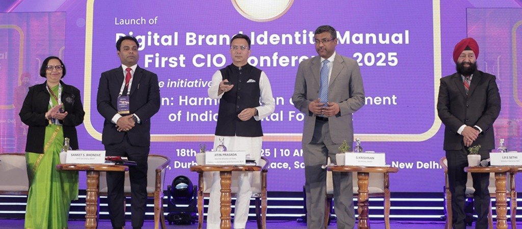 Hon’ble Minister of State for Information Technology, Shri Jitin Prasada launching Digital Identity Manual during first CIO Conference on February 18, 2025, in New Delhi