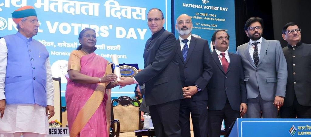 NIC Honored with Best Electoral Practices Award 2024-25