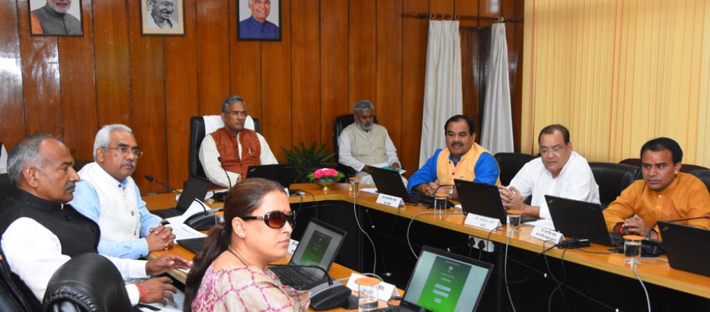 Uttarakhand Government E-Mantrimandal meeting in progress Chaired by Hon’ble Chief Minister