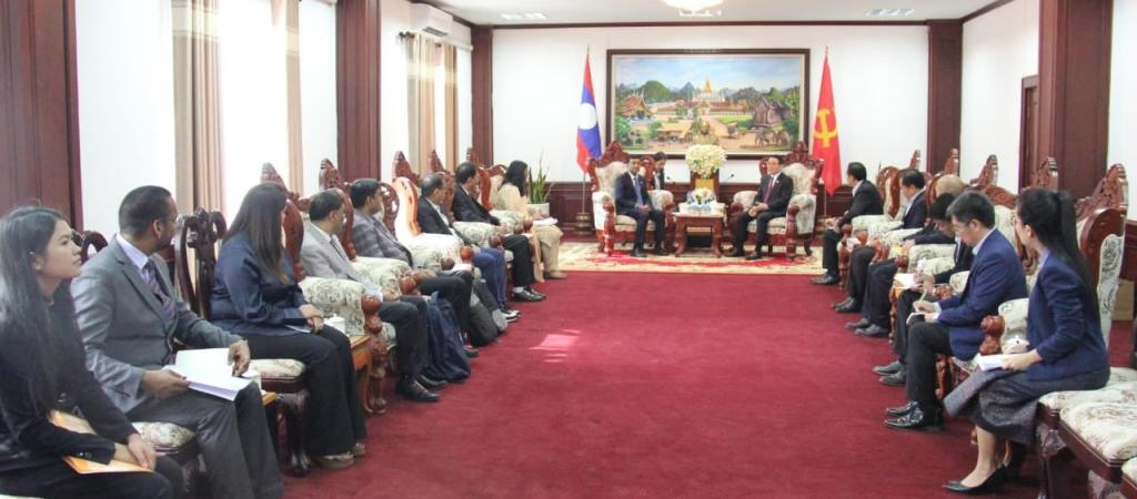 Indian Delegation Discusses Digital Governance Cooperation with Lao PDR