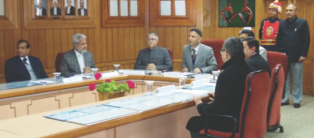 Honourable the Chief Justice Inaugurating the VC Facility through VC