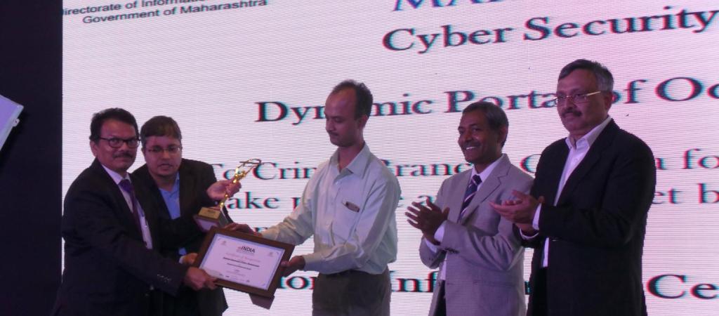 Dr. R.N. Behera receiving the Award