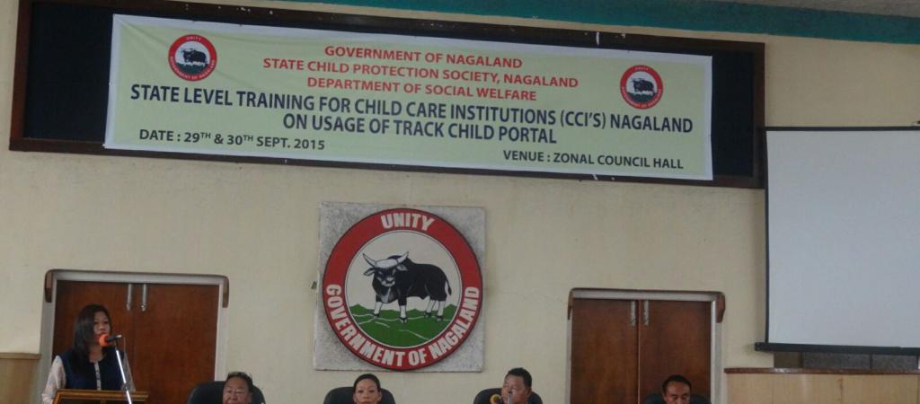 TrackChild 2.0 Portal training underway at Zonal Council Hall Kohima