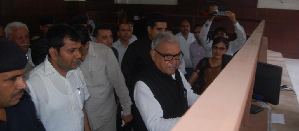 Honorable CM while inaugurating e-Disha centre
