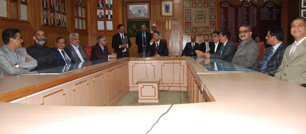 Justice Mansoor Ahmad Mir,  Honorable Chief Justice in the august presence of all the Honorable Judges, inaugurates VC facility
