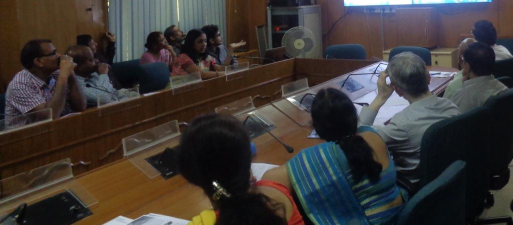 Mrs Seema Jain Scientist C during discussion with participants.