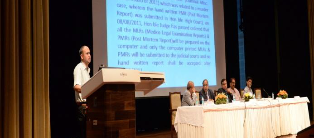 Sh. Rahul Jain, Scientist-D, NIC-Haryana delivering the lecture