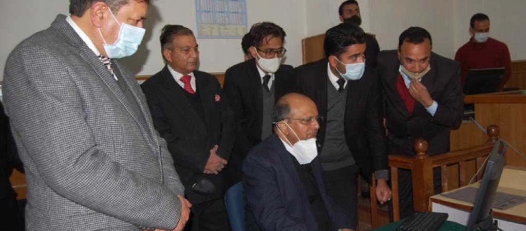 Hon'ble Chief Justice, Himachal Pradesh High Court inaugurating the Virtual Courts