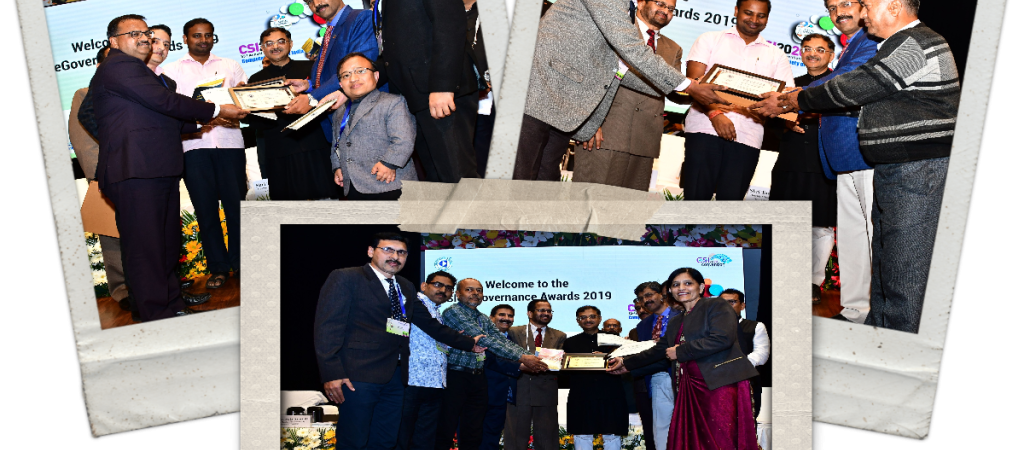 SIO Rajasthan, Tarun Toshniwal receiving the awards along with NIC and department team