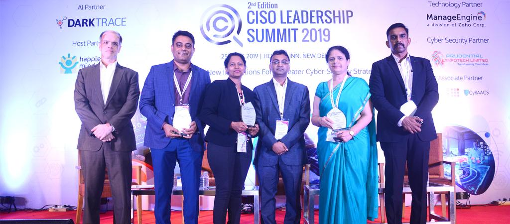 Dr. Neeta Verma, DG, NIC along with other speakers, at CISO Leadership Summit 2019