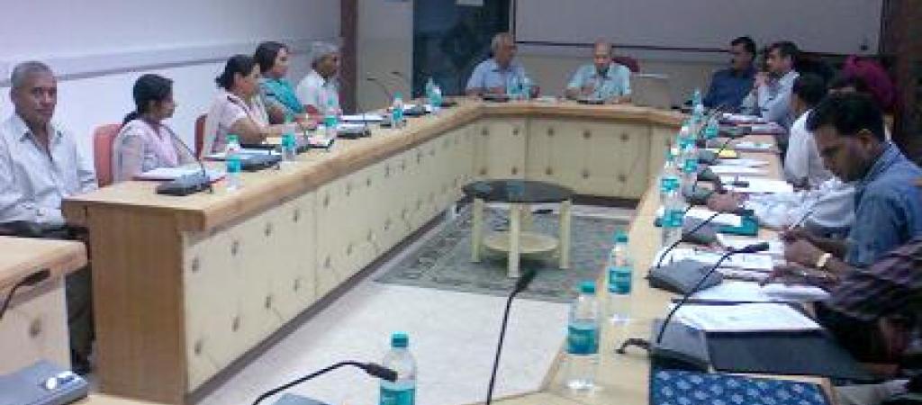 Finance Secretary Sh. Ajit Mohan Sharan is addressing the Officers/Officials of Finance Department