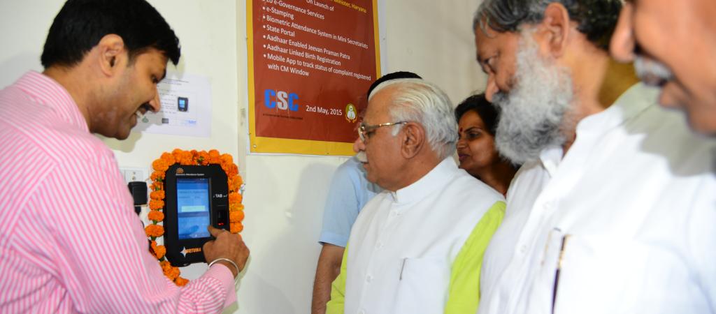 Mr. Rozil Garg, SA, NIC-Haryana explaining AEBAS.