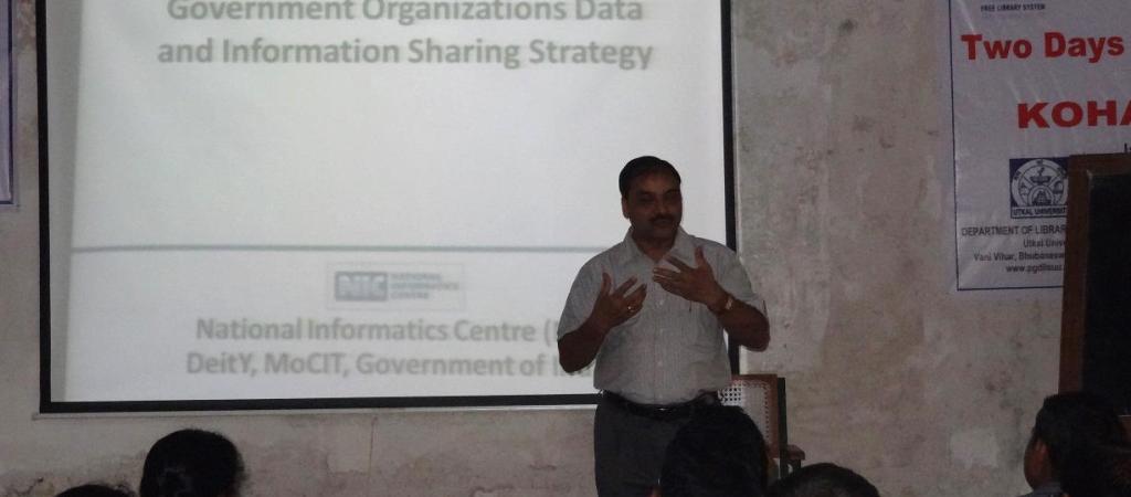 Dr. A. K. Hota, Scientist-F addressing on the occasion