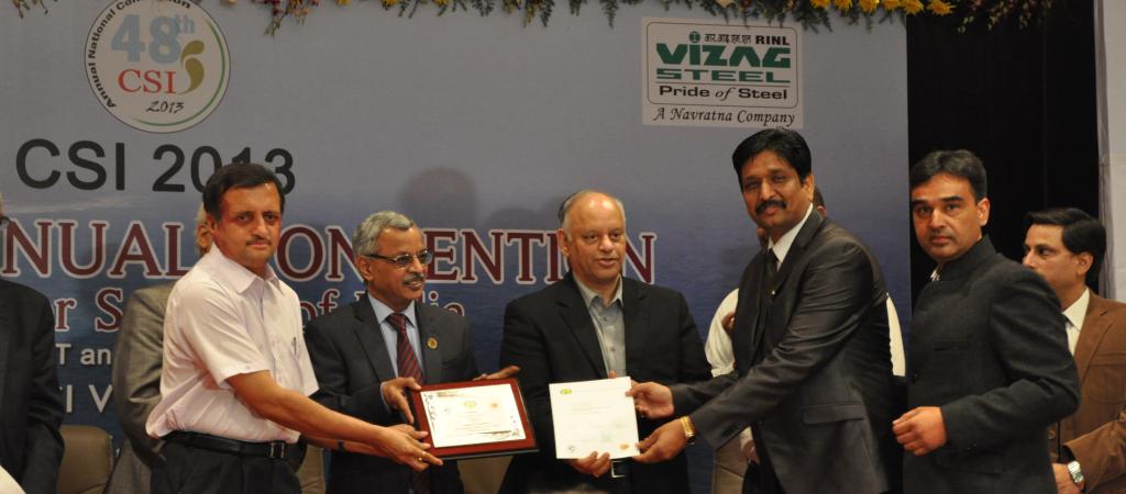 Award being received by Sh. SR Mardi, ADGP and Dr. Saurabh Gupta SIO Himachal Pradesh
