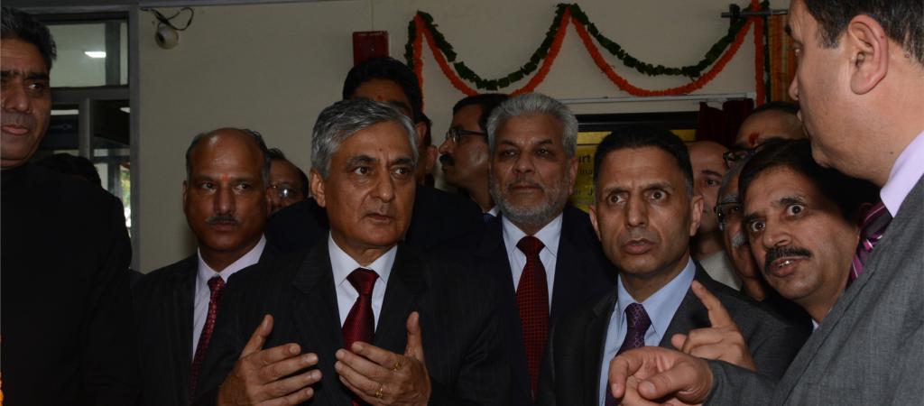 Honourable Chief Justice of India Launching the Mobile App and Grievance Redressal System