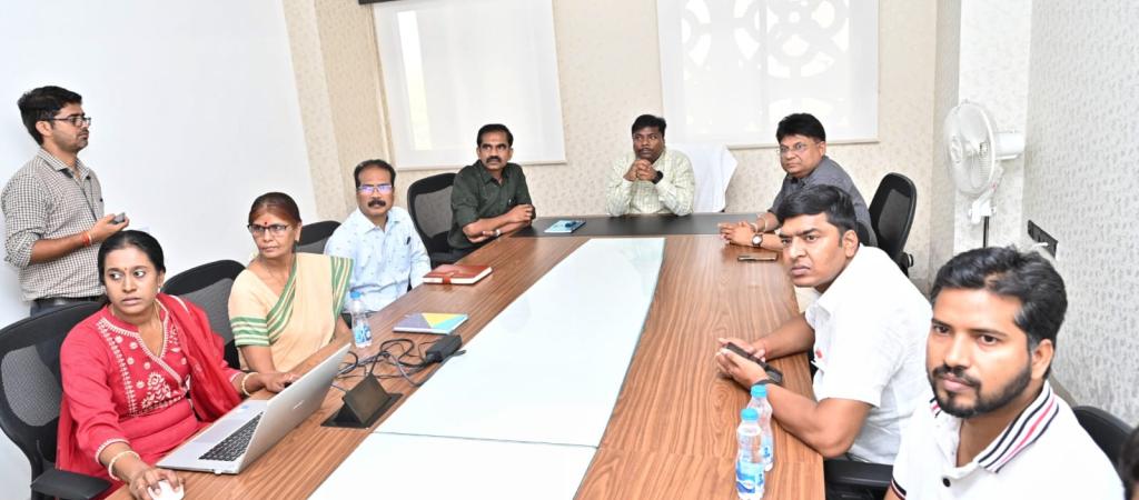 Honorable Minister Shri Kedar Kashyap inaugurates the new website of Chhattisgarh Parliamentary Affairs Department