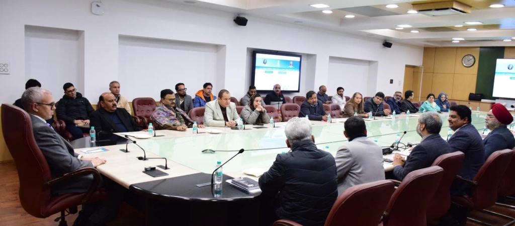 Honoble Chief Minister Omar Abdullah, accompanied by Honorable Deputy Chief Minister Surinder Kumar Choudhary and senior officials