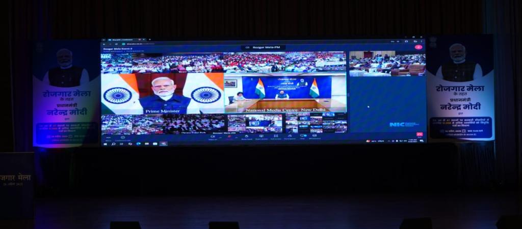 Honorable Prime Minister Shri Narendra Modi distributed appointment letters through videoconferencing