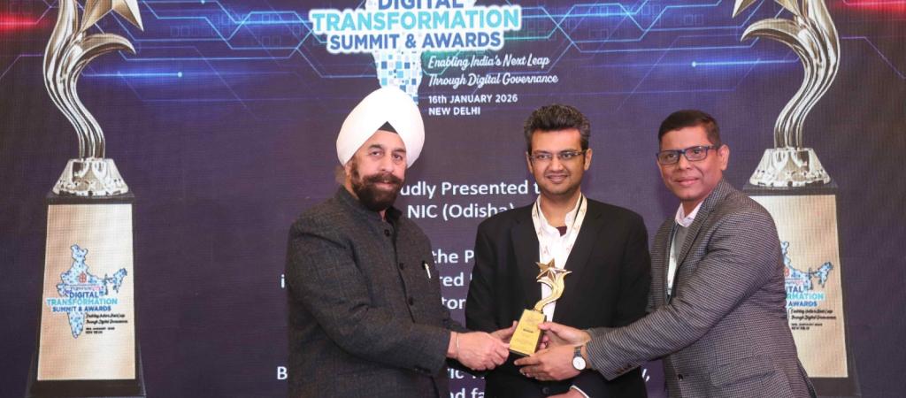 NIC Odisha Wins Two Prestigious Awards at 6th Digital Transformation Summit & Awards