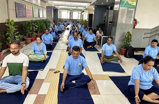 Celebrating the 10th International Yoga Day at NIC: A Day of Unity and Wellness