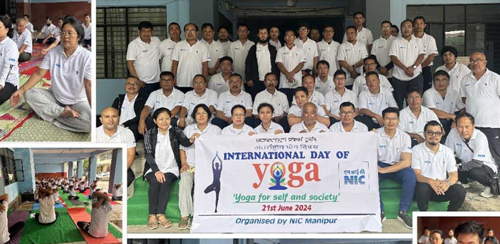 Celebrating the 10th International Yoga Day at NIC