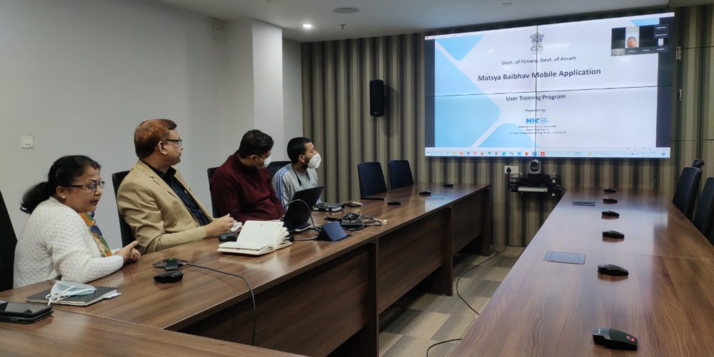 Online Training-cum-awareness Programme on MATSYA BAIBHAV conducted for all District and State level officials of Fishery Department