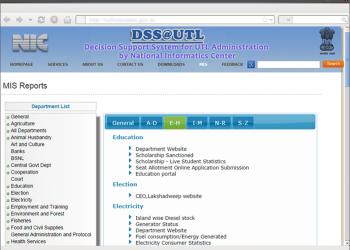 NIC-eDSS: Decision Support System of Lakshadweep Administration