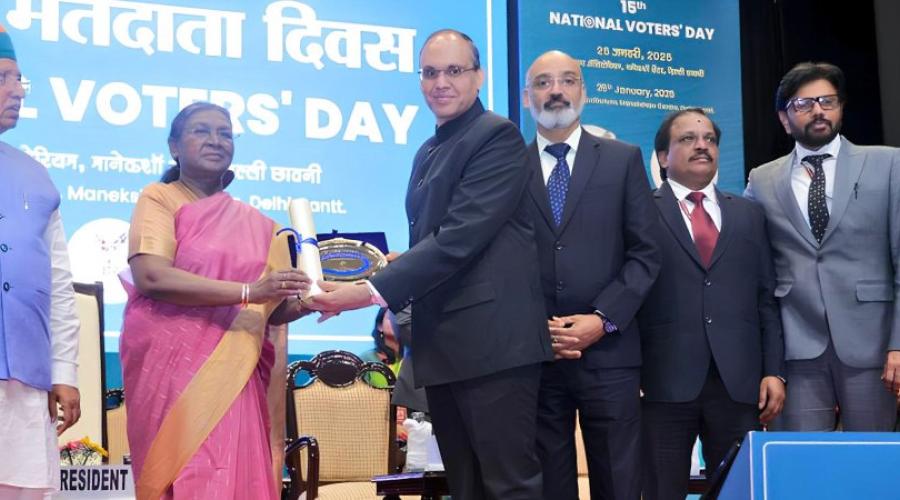 NIC Honored with Best Electoral Practices Award 2024-25