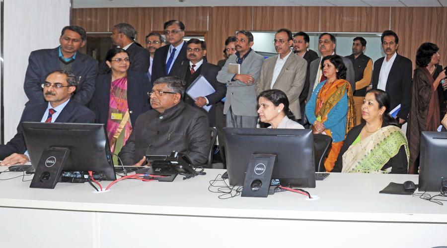 Command & Control Centre of NIC inaugurated by Honorable Union Minister, Shri Ravi Shankar Prasad