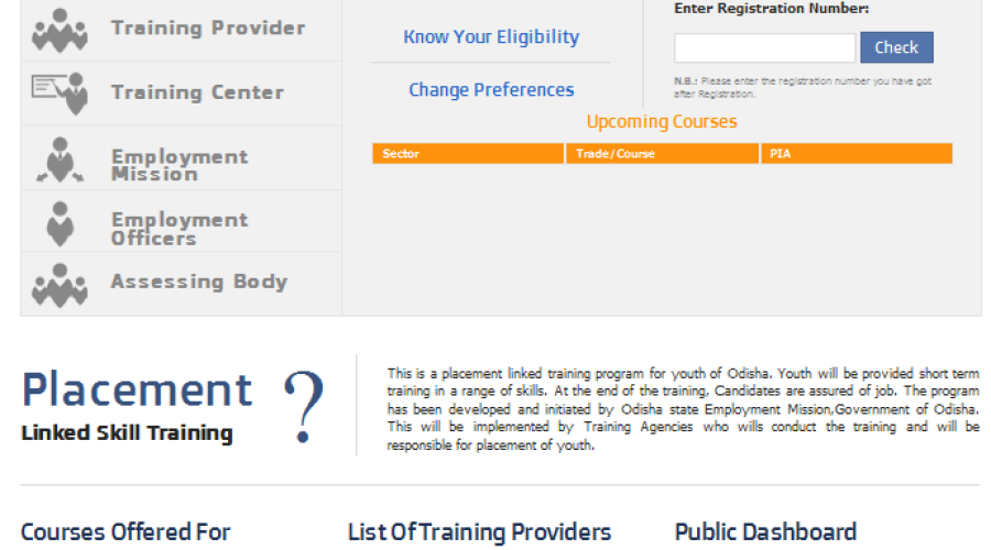 e-Nijukti: Online System for Managing Job Oriented Skill Development & Training in Odisha