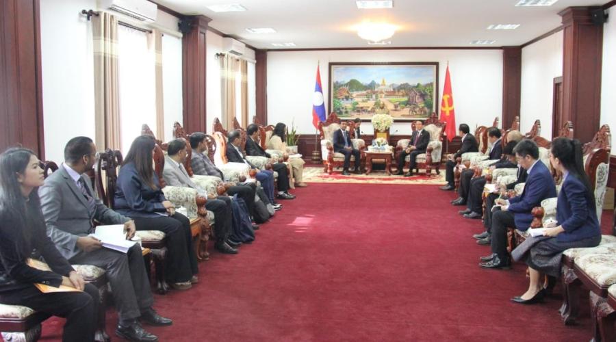 Indian Delegation Discusses Digital Governance Cooperation with Lao PDR