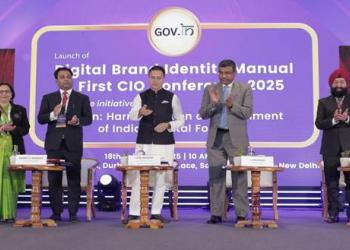 Honorable Minister of State for Information Technology, Shri Jitin Prasada launching Digital Identity Manual during first CIO Conference