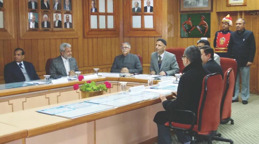 Honourable the Chief Justice Inaugurating the VC Facility through VC