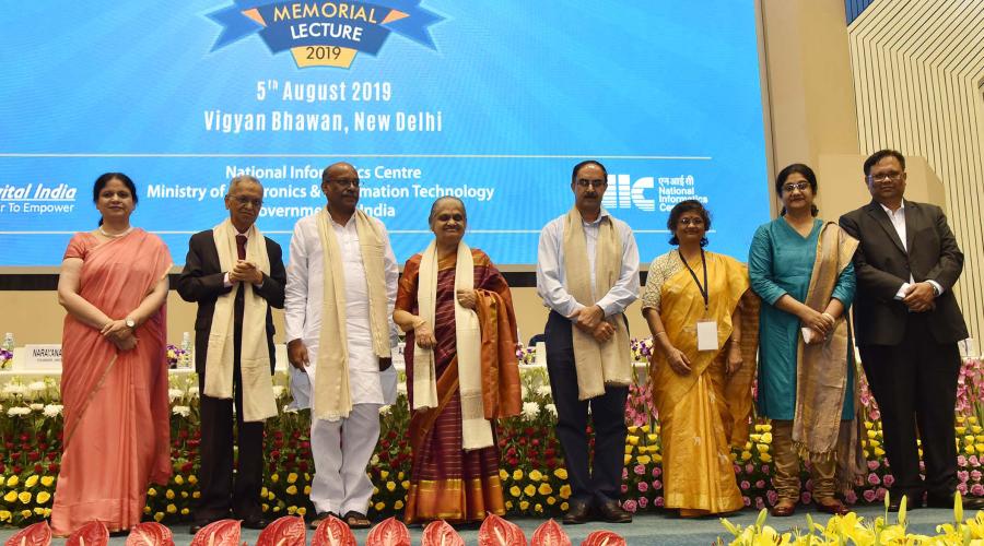 Dignitaries at the Dr. N. Seshagiri Memorial Lecture