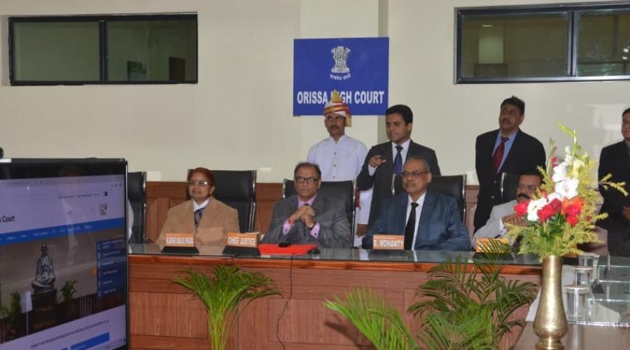 chief Justice Inaugurating the Portal