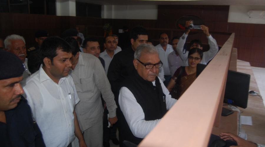 Honorable CM while inaugurating e-Disha centre