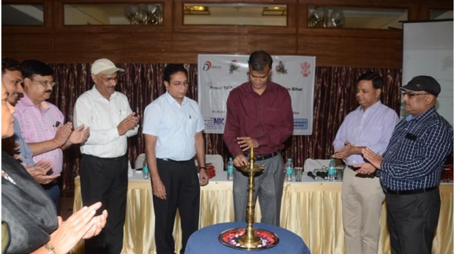 Sh. Anand Kishor, IG (Prison) with Dr. J Dass (NIC), Sh. Rajesh Kumar Singh (SIO Bihar), Sh. Shashi Kant Sharma (NIC) and Sh. Shivendra Priyadarshi