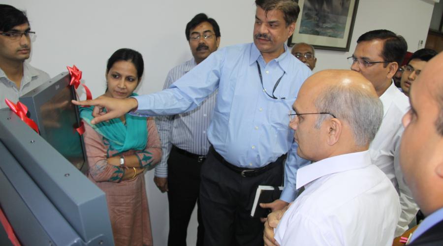 Mr K K Sharma, Adviser to Administrator UT Chandigarh inaugurating  the information kiosks