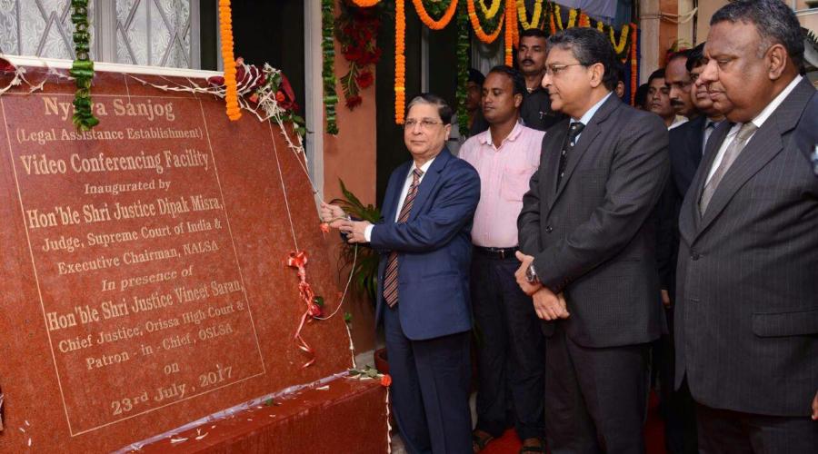 Honourable Judges Inaugurating the VC Facility