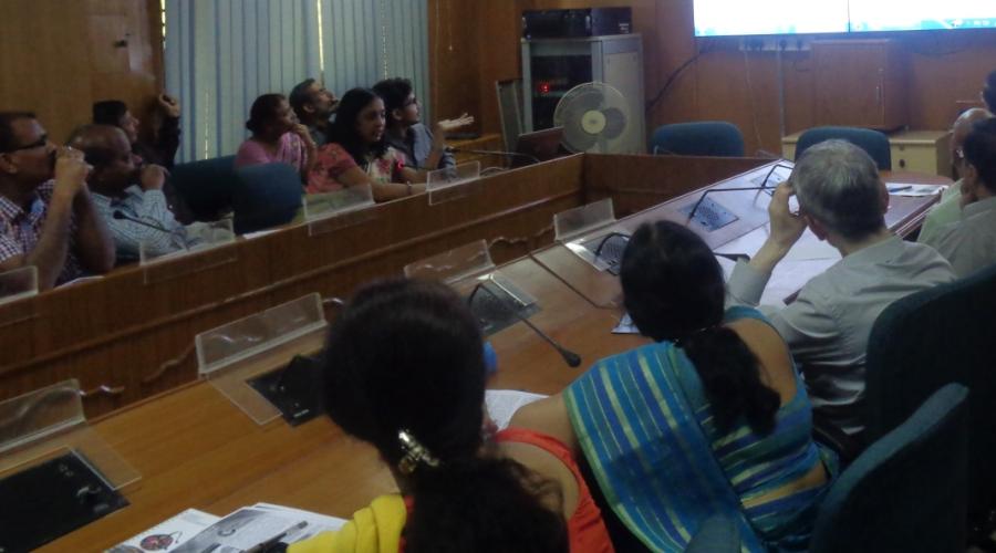 Mrs Seema Jain Scientist C during discussion with participants.