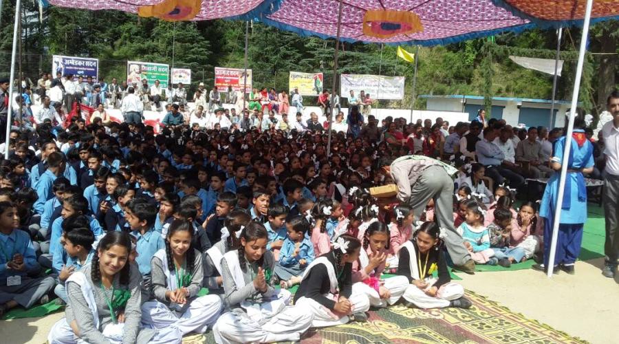 Students and Teachers present at the Remote Location in Mandi