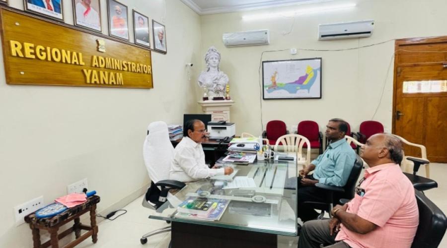 Workshop on Integrated MIS Portal @ Yanam region, Puducherry UT conducted by Sh N.S.Kumaran, Sr.Dir(IT), NIC to officials of Yanam Region.