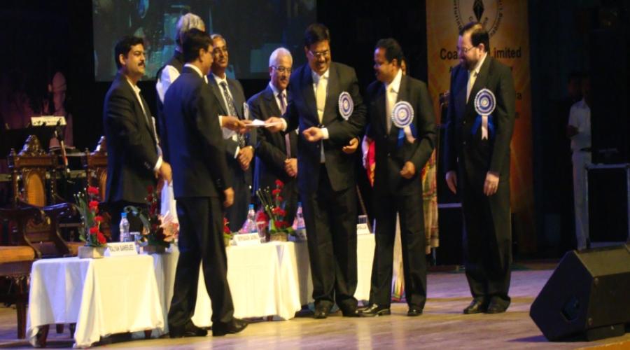 Receiving Award by e-Procurement team of MCL