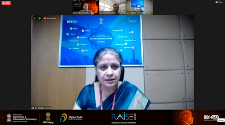 DG, NIC addressing the RAISE 2020 Virtual Summit