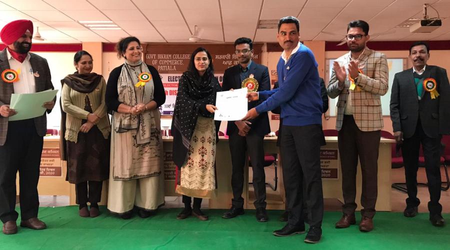 DIO Patiala, Punjab Felicitated on National Voters Day (NVD) 2020