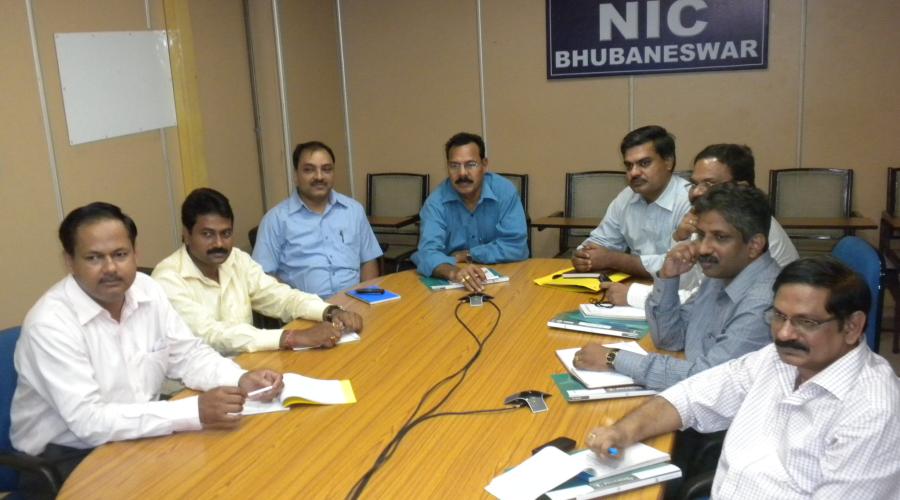 HSL team interacting with NIC Orissa team