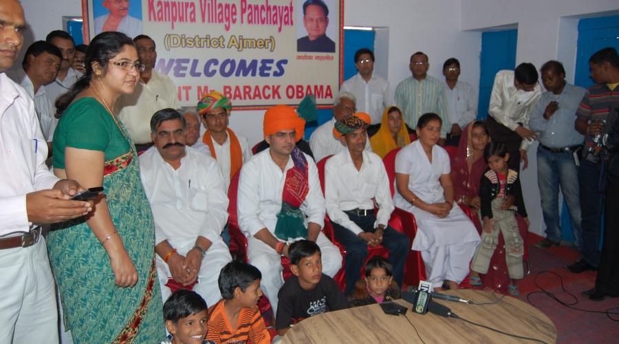 NIC VC with Barrack Obama from Kanpura (Ajmer)