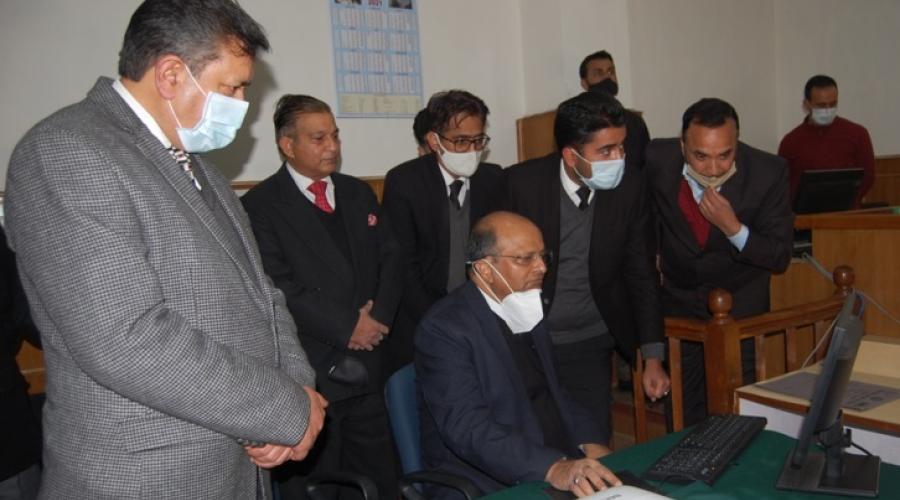 Hon'ble Chief Justice, Himachal Pradesh High Court inaugurating the Virtual Courts