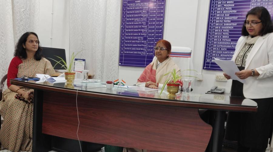 Honble Acting Chief Justice and SIO Odisha inaugurating the Portal