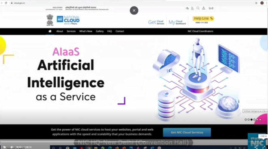 Launch of AIaaS - AI as a Service by DG, NIC